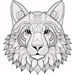 a tattoo style tiger