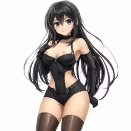 a woman in a lingerie is shown with her breasts exposed