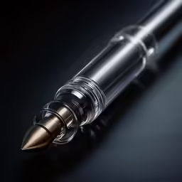 a pen that is on top of a table