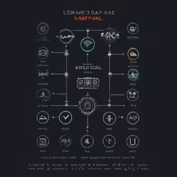 an info graphic on a black background depicts the concept for control