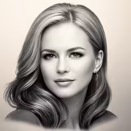 the woman is posing with her hair flowing in her hair