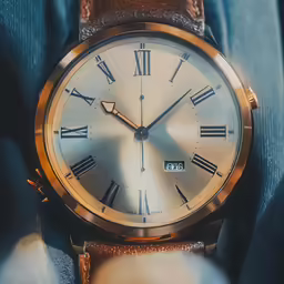 a wrist watch showing the time on it