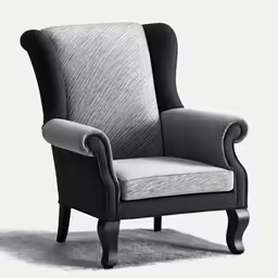 the back of an upholstered chair