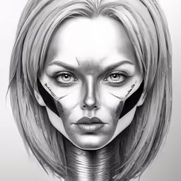 a beautiful lady with a clock face and long lashes