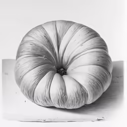 a black and white photo of an apple