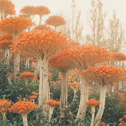 these orange flowers are blooming in the wild