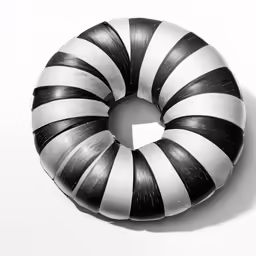an object is shaped to look like a tire