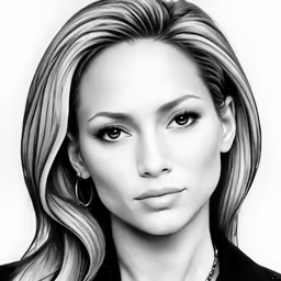 a black and white photo of a woman