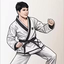 this is an image of a martial man