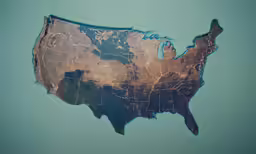 a very pretty looking map of the united states