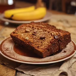 a dessert has nuts and chocolate on it
