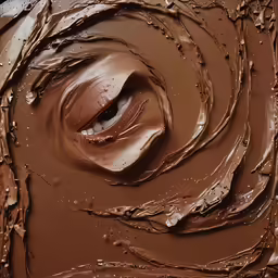 a large bowl that has some chocolate in it