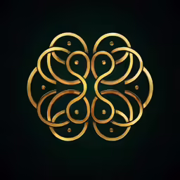 an artistic image of the four circle, ornament