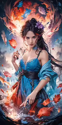 woman holding cigarette and looking back at something