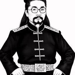a drawing of the character kim yong from kim yong