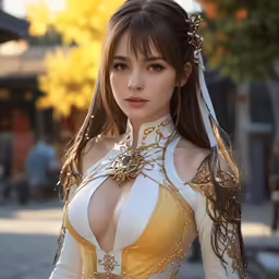 an image of a woman dressed like a princess