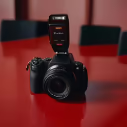 a very nice looking camera on the table