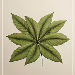 a green leaf with its large leaves