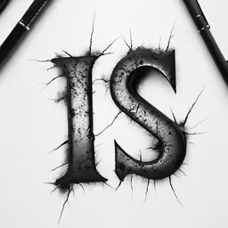 a drawing of the letter s being drawn