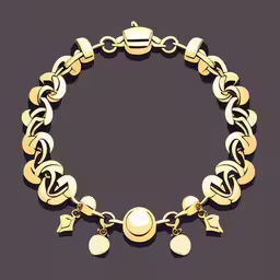 the large gold plated bracelet is made of 18k yellow gold