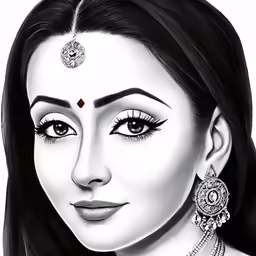 a woman wearing large earrings and jewelry