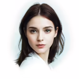 a woman in white shirt looking off into the distance