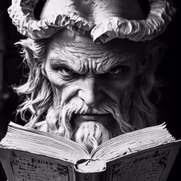 a statue of a man with an open book