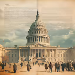people are walking in front of a building