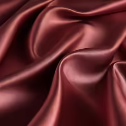 a large, burgundy red silk fabric