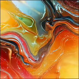 a photograph of some very colorful shapes
