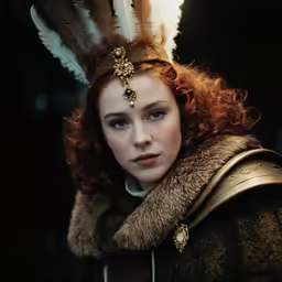 the young girl is dressed as a female in a costume