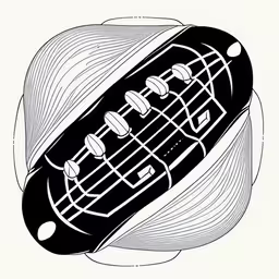 a black and white drawing of an electric guitar,a black and white drawing of a guitar on a cushion