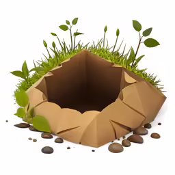 an origami style planter that resembles a box