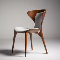 an image of a chair with wooden arms