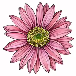 an image of pink flower on white background