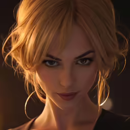 the woman has an interesting make up on her face