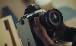 an image of someone holding a camera