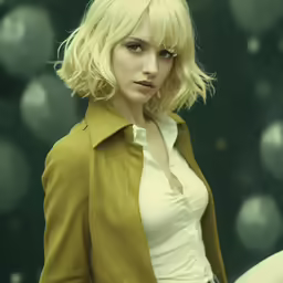 this is an image of a blonde doll