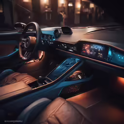 a picture of a car dashboard with a clock