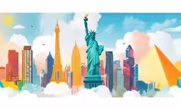 a photo of the statue of liberty in new york city