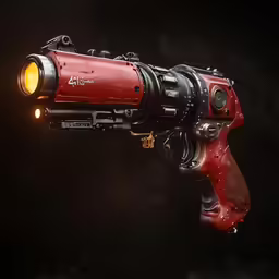 a close up of an old looking gun
