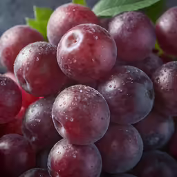 the purple grapes were sitting together