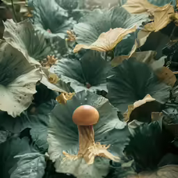 some big pretty green leaves with something brown on it
