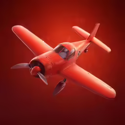 an air plane flies through the air during the day