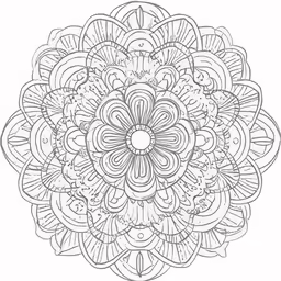 an intricate flower that has been used in many projects