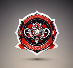 the emblem for detroit international cup 2012,the emblem for dragon tattoo on a gray background