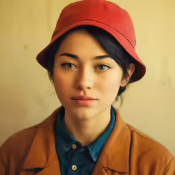 an image of a woman that is looking at the camera