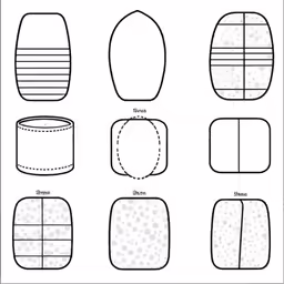 a paper model for a paper bag