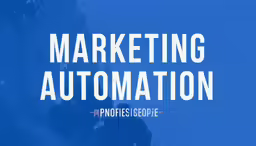 text saying marketing automattion, with a photo in the background