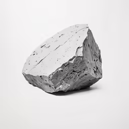 a piece of rock is in the white background